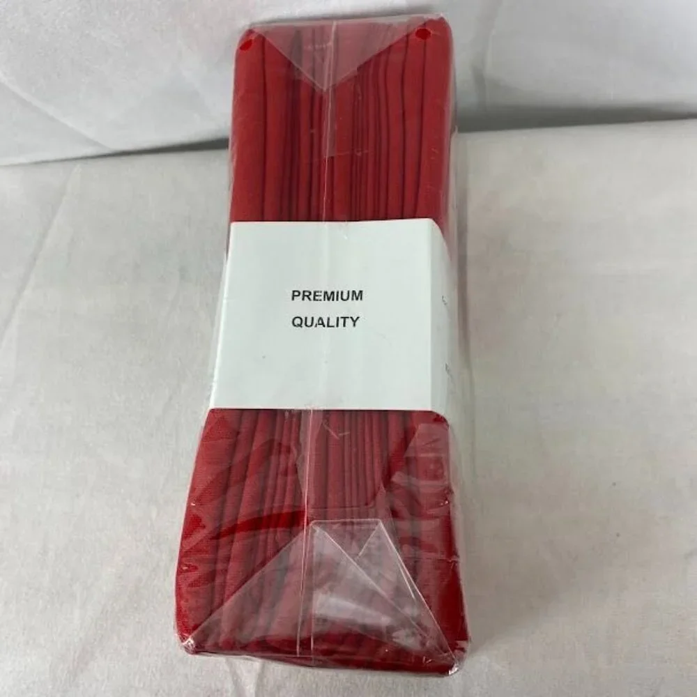 NIP Gratcio 12 PK Red Cloth Napkin‎ Set 18X18.